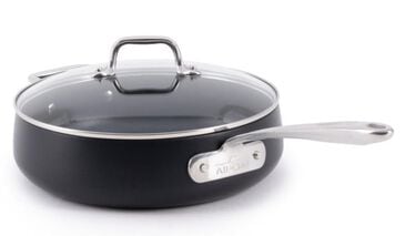All-Clad HA1 Expert 4-Quart Nonstick Saute Pan with Lid in Black, , large