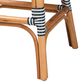 Baxton Studio Genica Counter Stool with Two-Tone Navy and White Weaving in Natural Rattan (Set of 2), , large
