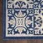 Nourison Aloha Damask 5"3" x 7"5" Blue Indoor/Outdoor Area Rug, , large