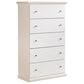 Ashley Bostwick Shoals 5-Piece King Panel Bedroom Set in White, , large