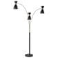 Adesso Oscar 3-Arm Arc Lamp in Black and Antique Brass, , large
