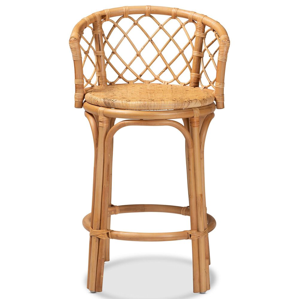 Baxton Studio Orchard Counter Stool in Natural Brown, , large