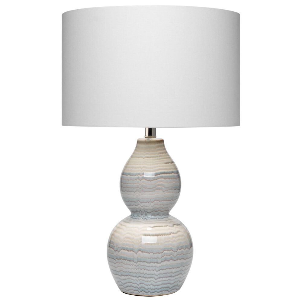 Splendor Living Jasper Wave Table Lamp in White, , large