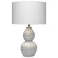 Splendor Living Jasper Wave Table Lamp in White, , large