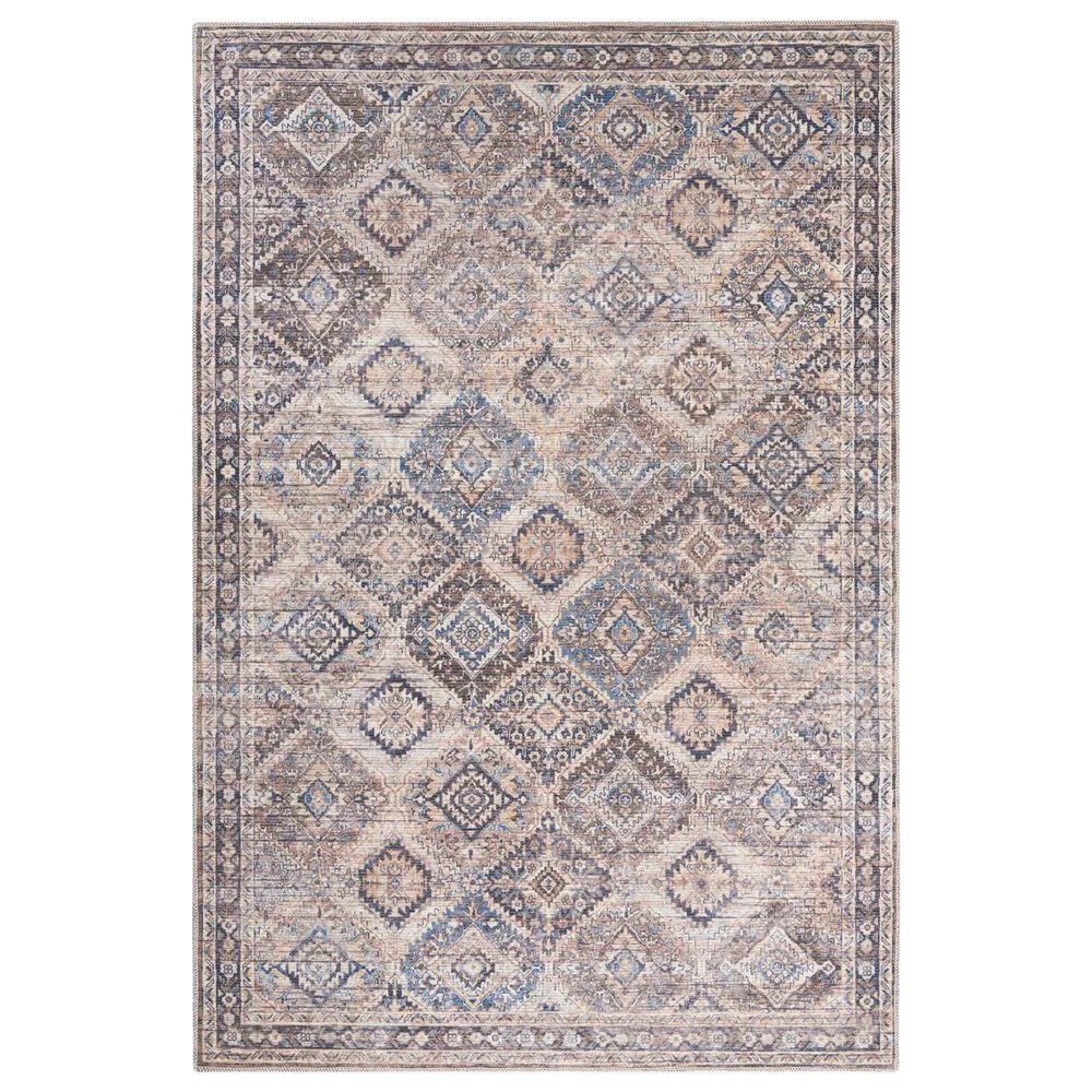 57 Grand by Nicole Curtis Series 1 4" x 6" Ivory, Grey and Latte Brown Area Rug, , large