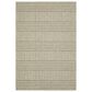 Oriental Weavers Tortuga TR02A 1"10" x 7"6" Beige and Black Runner, , large
