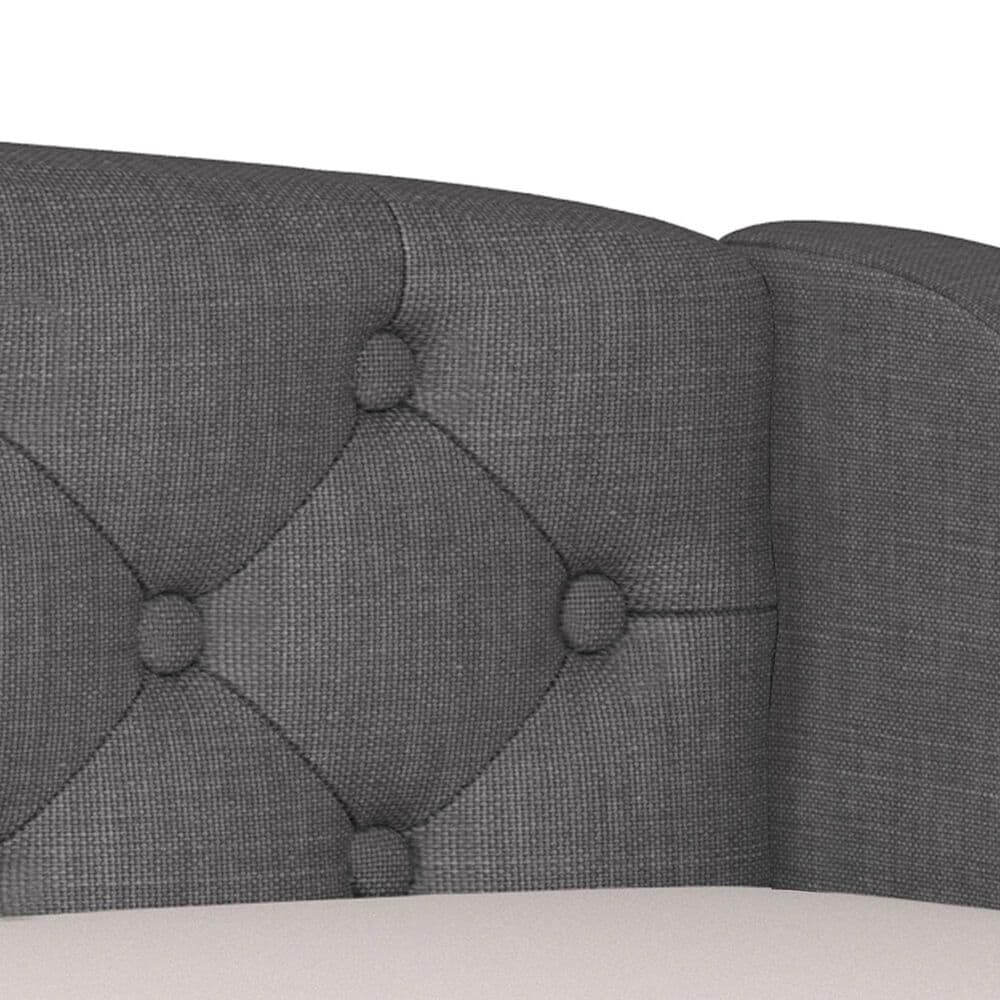 The Monday Company Zoey Upholstered Daybed with Trundle in Charcoal, , large