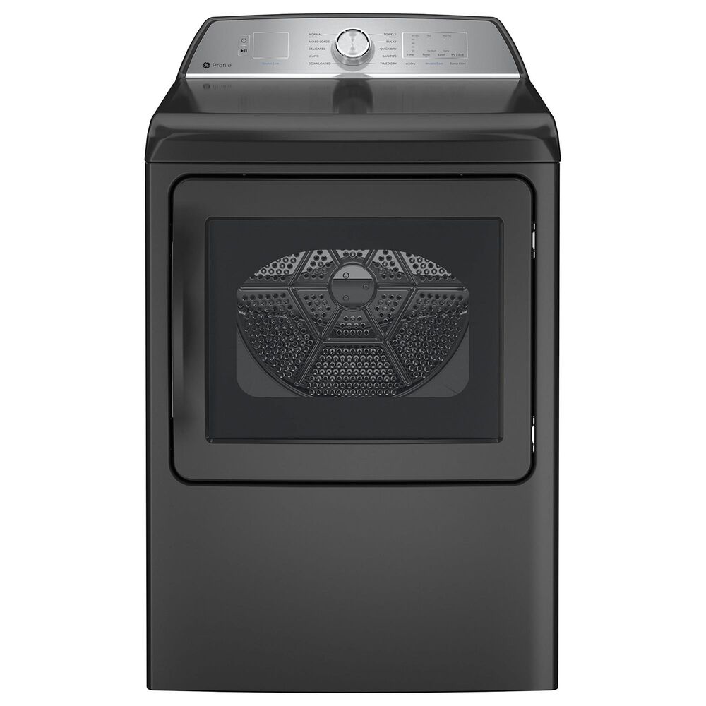GE Profile 7.4 Cu. Ft. Gas Dryer with Sanitize Cycle and Sensor Dry in Diamond Gray, , large