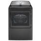 GE Profile 7.4 Cu. Ft. Gas Dryer with Sanitize Cycle and Sensor Dry in Diamond Gray, , large