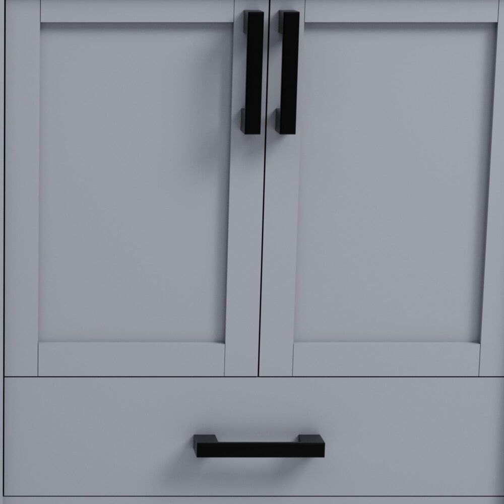 Lexora Home Ziva 60" Double Bathroom Vanity in Dark Grey with 2 cm White Quartz Top and Rectangular Sinks, , large