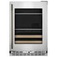 KitchenAid 4.8 Cu. Ft. Right Hinge Beverage Center with Wood Front Racks in PrintShield Stainless Steel, , large
