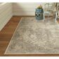 Feizy Prasad Oriental 8" x 11" Light Gray Area Rug, , large