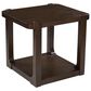 Ashley Breckington End Table in Dark Brown, , large