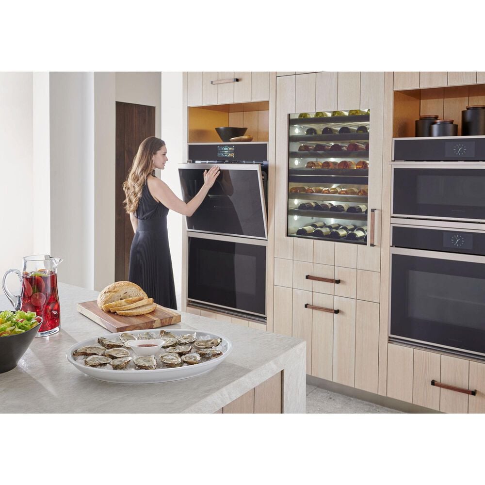 Monogram Minimalist 30&quot; Smart Electric Single Wall Oven with Conection in Stainless Steel, , large