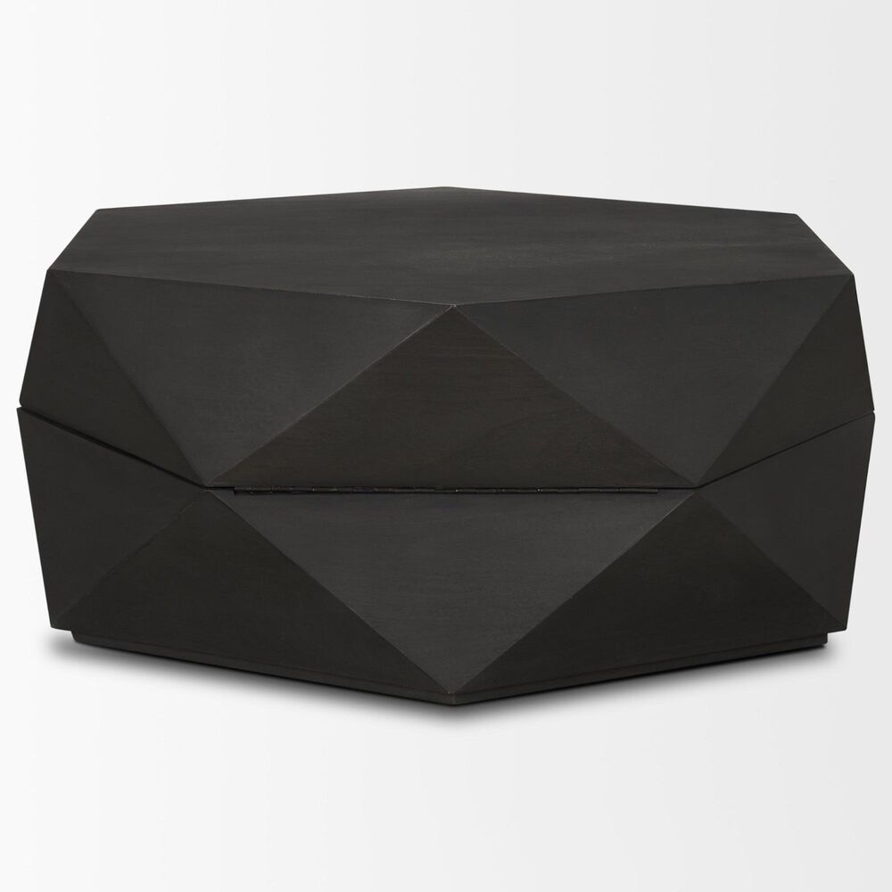 Mercana Arreto 36" Hexagon Coffee Table in Black, , large