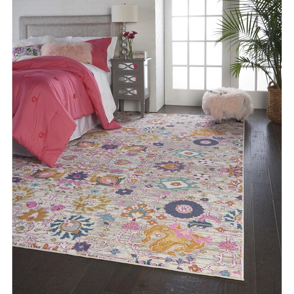 Nourison Passion PSN01 5&#39;3&quot; x 7&#39;3&quot; Fuchsia Area Rug, , large