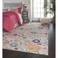 Nourison Passion PSN01 5"3" x 7"3" Fuchsia Area Rug, , large