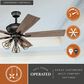 Vaxcel Clybourn 52" LED Ceiling Fan in Bronze, , large