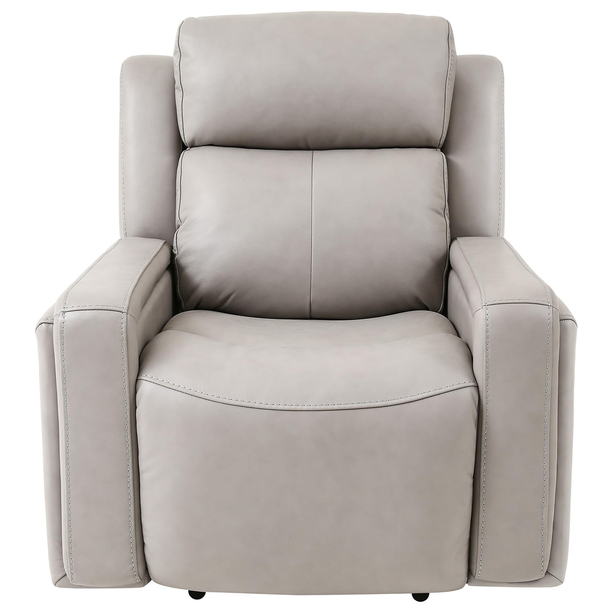 Light gray leather recliner 2025