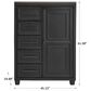 Millenium Foyland 5-Drawer Chest in Black and Brown, , large