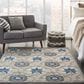 Nourison Aloha 5"3" x 7"5" Grey and Blue Indoor/Outdoor Area Rug, , large