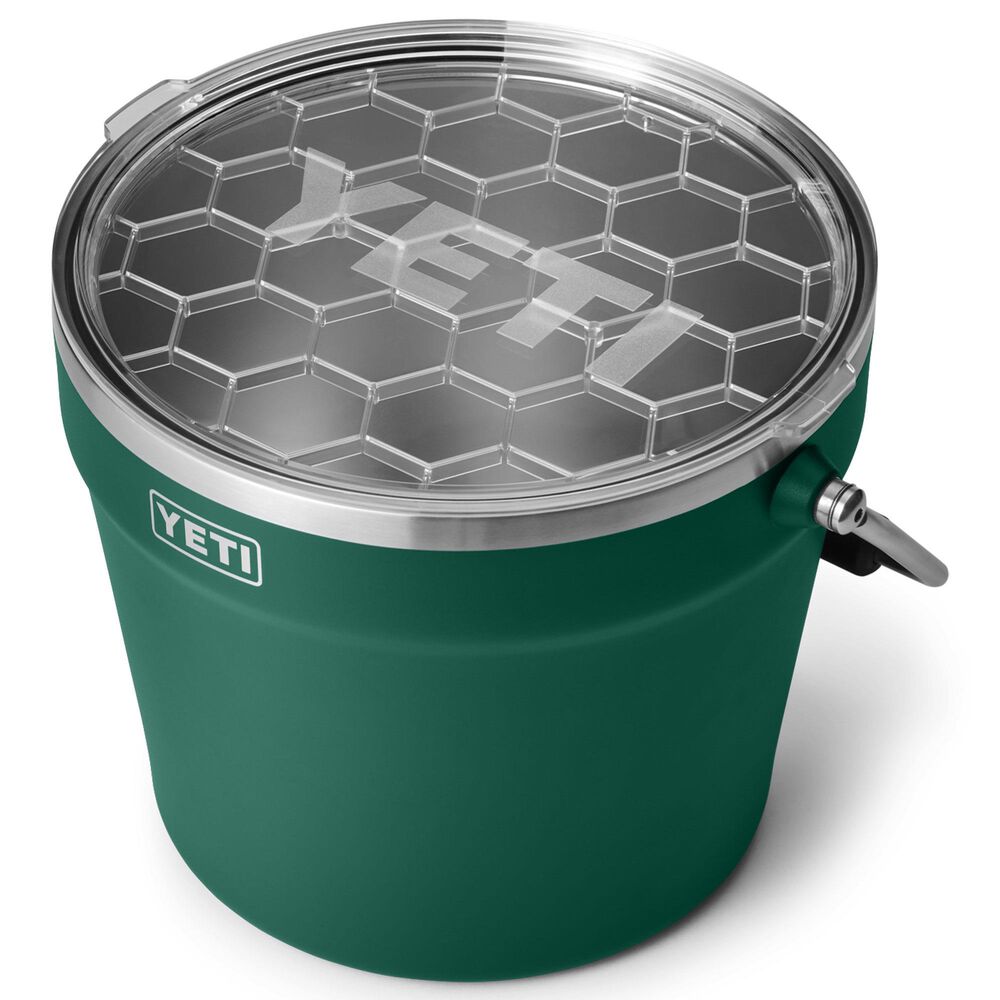 YETI Rambler Beverage Bucket with Lid in Black Forest Green, , large