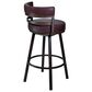 Blue River Titana 30" Swivel Barstool with Brown Cushion in Auburn Bay, , large