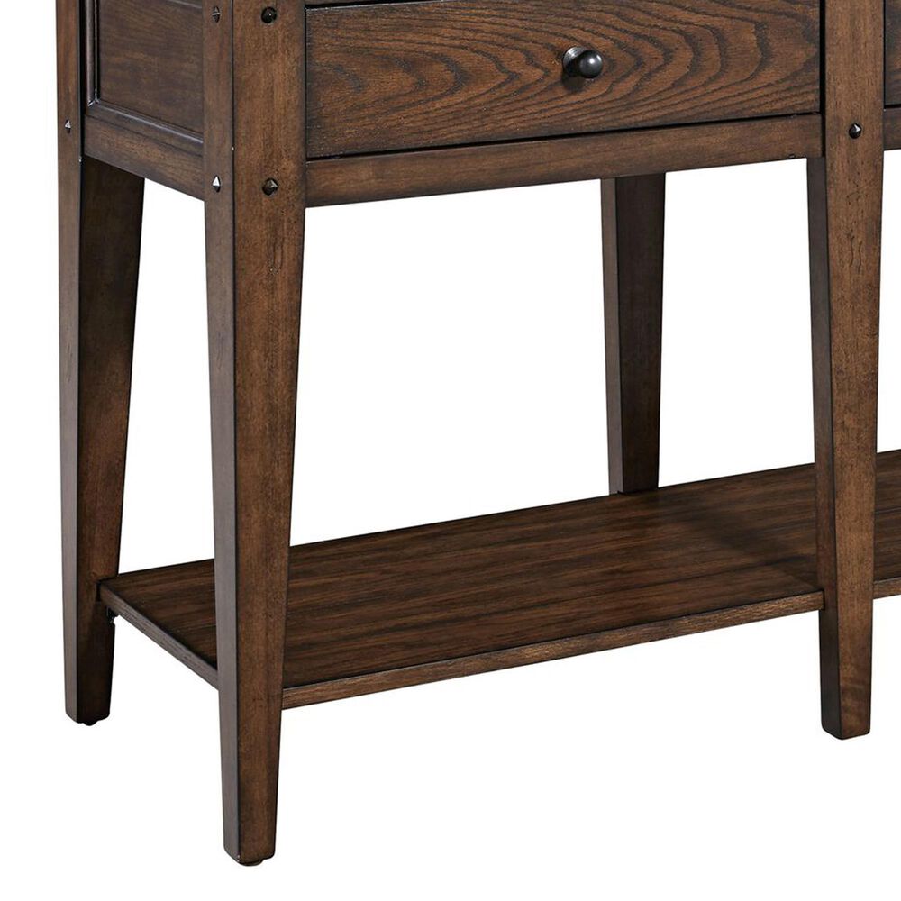 Belle Furnishings Lake House Sofa Table in Rustic Brown, , large