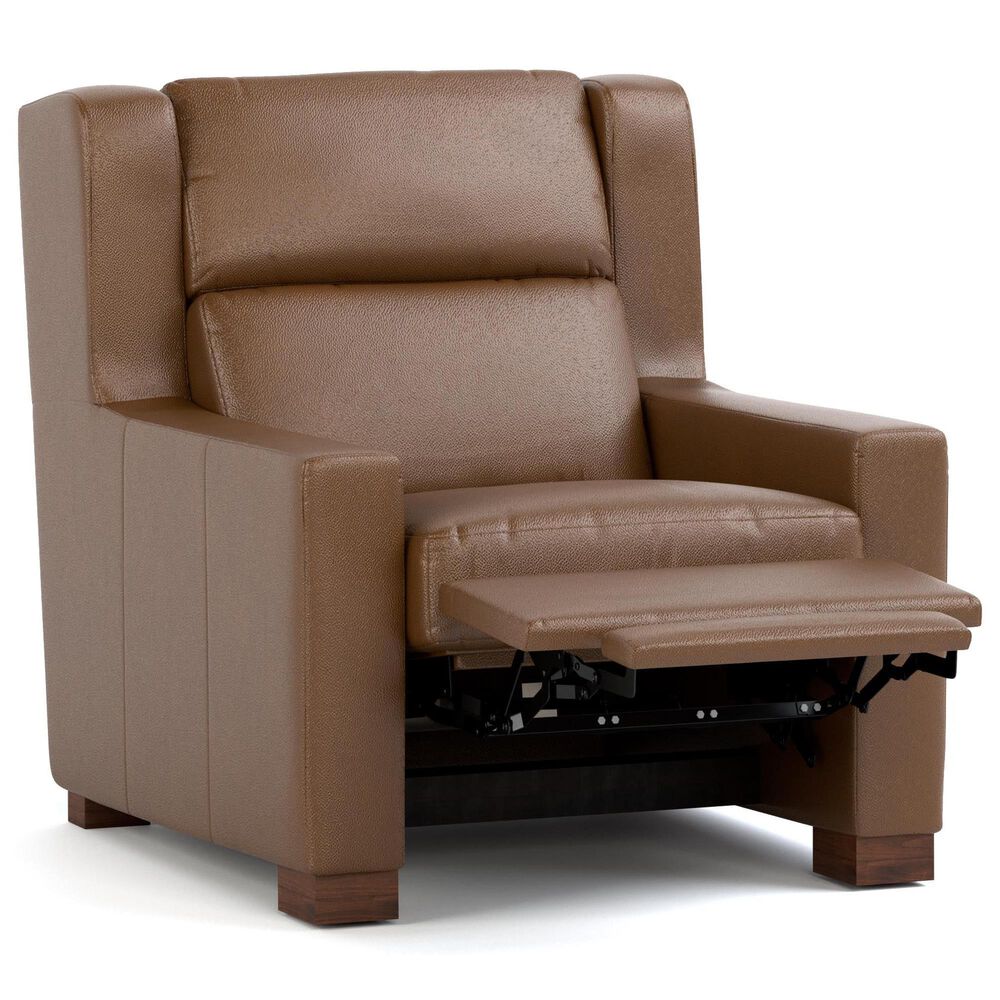 Stickley Furniture Woodlands Power Leather Motion Recliner in Salvano Bark, , large