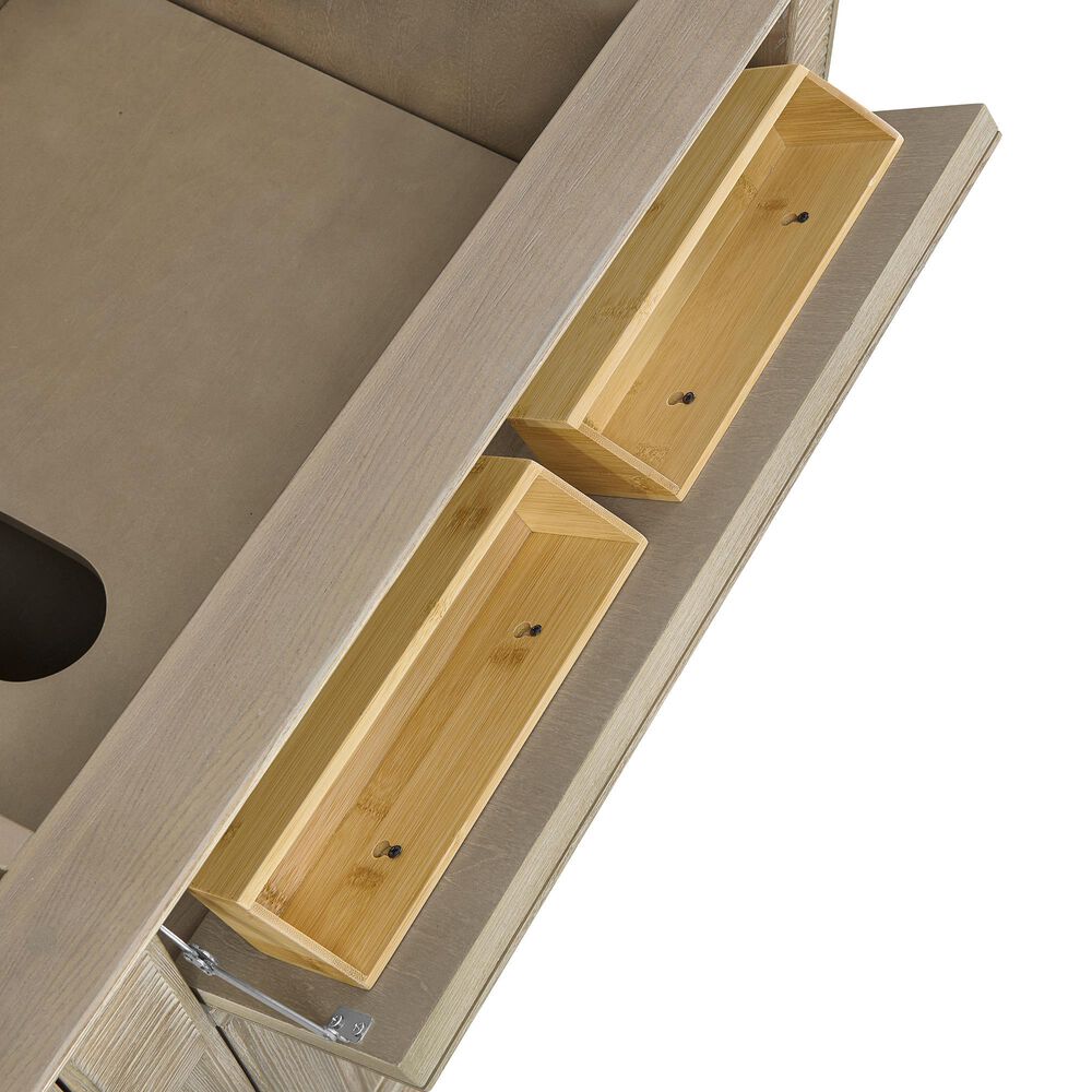 James Martin Vanities Lorelai 72&quot; Double Vanity in Whitewashed Oak with 3 cm Lime Delight Quartz Top, , large