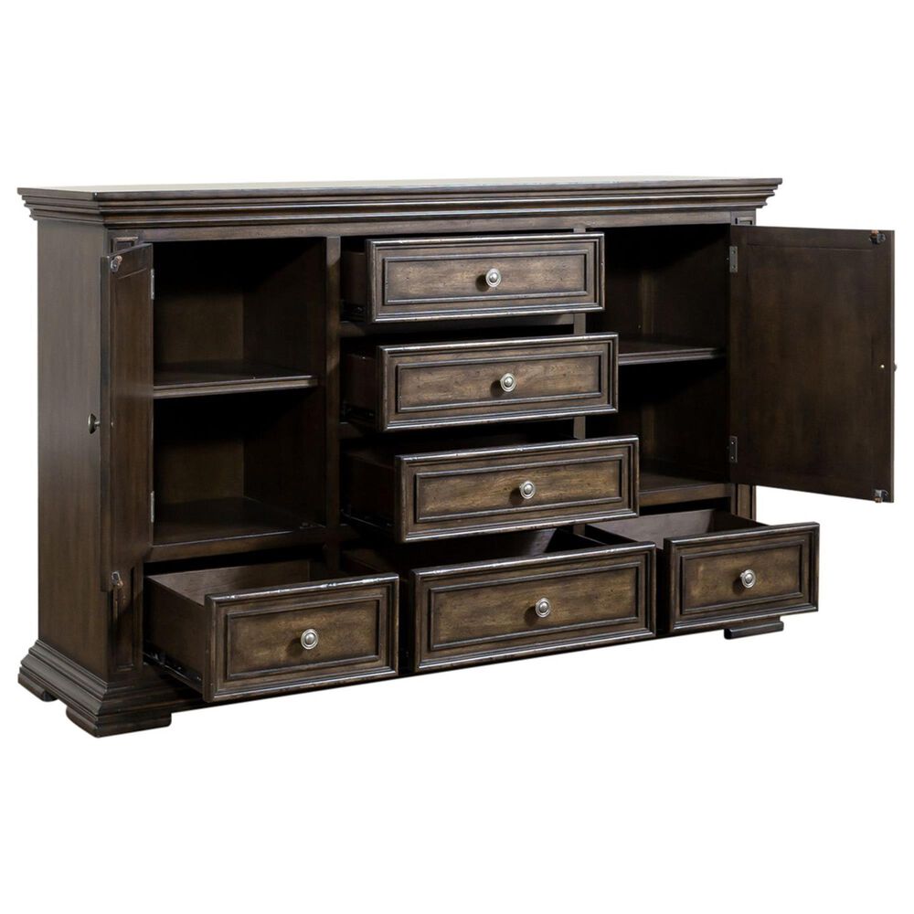 Liberty Furniture Big Valley 6-Drawer Dresser in Brownstone, , large