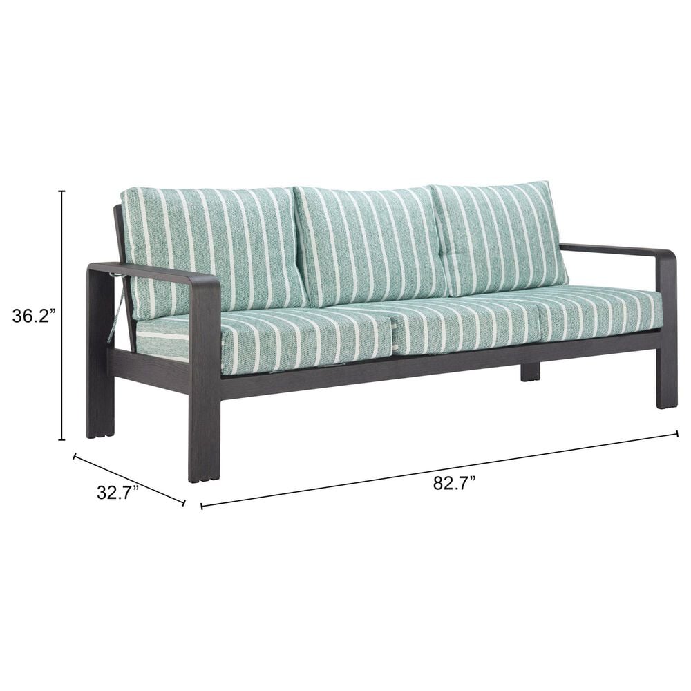 Zuo Modern Rolig Sofa in Green, , large