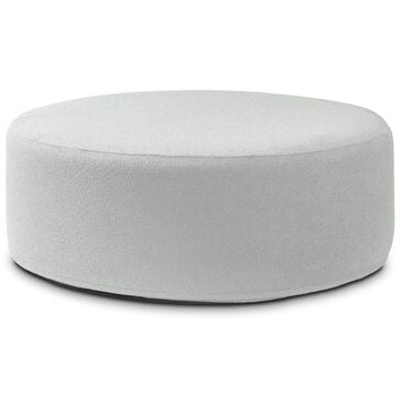 Jaxx Candler Round Ottoman in Silver, , large