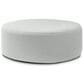 Jaxx Candler Round Ottoman in Silver, , large