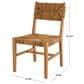 Maple and Jade Accent Chair with Woven Banana Leaf Seat in Light Brown, , large