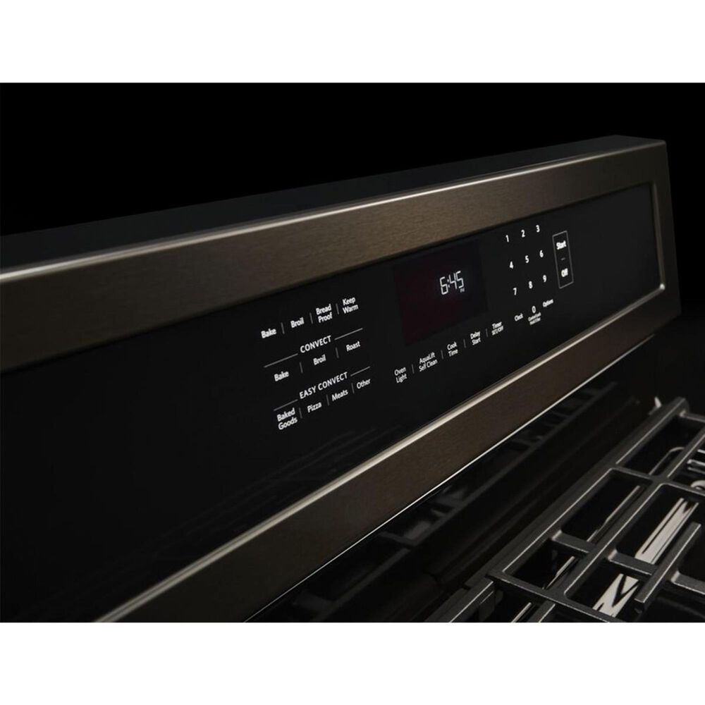 KitchenAid 30&quot; Gas Range in Black Stainless Steel, , large