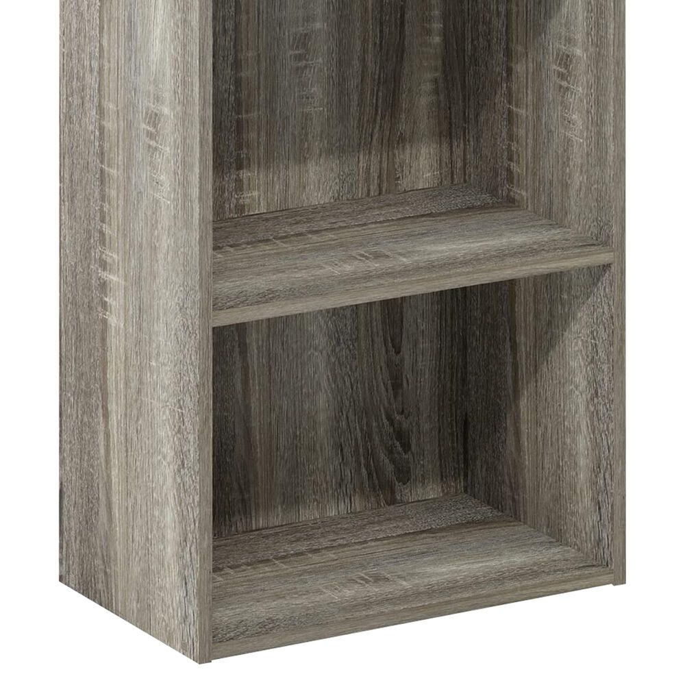 HOMLUX 3-Tier Open Shelf Bookcase in French Oak, , large