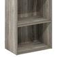 HOMLUX 3-Tier Open Shelf Bookcase in French Oak, , large