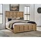 Millenium Ridgester King Panel Bed with Two Nightstands in Light Brown with USB Ports, , large