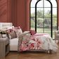 Bebejan Florence 5-Piece Queen Comforter Set in Wine, Blush, Ivory and Sand Dune, , large