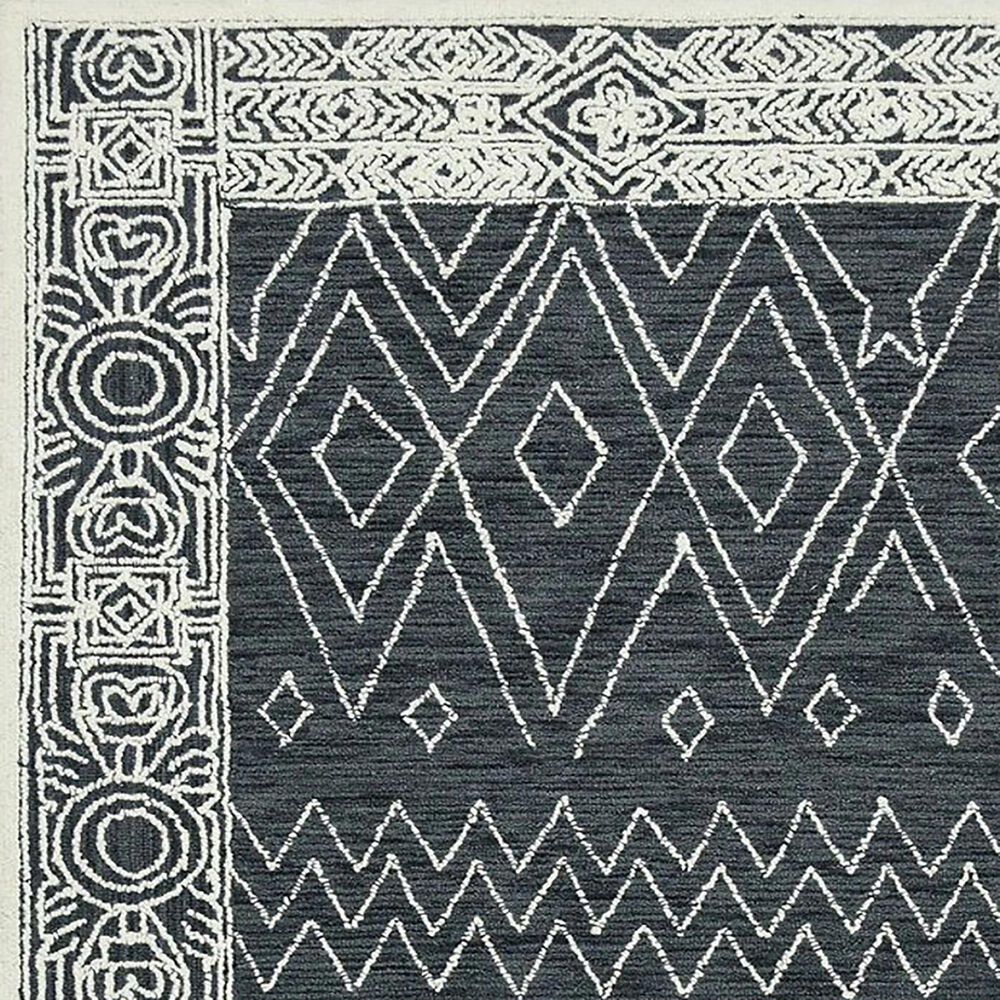 Amerr Berlin 2&#39; x 3&#39; Charcoal and White Area Rug, , large