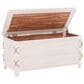 Linon Home Decor Brosnan Rope Cedar Chest in Whitewash, , large