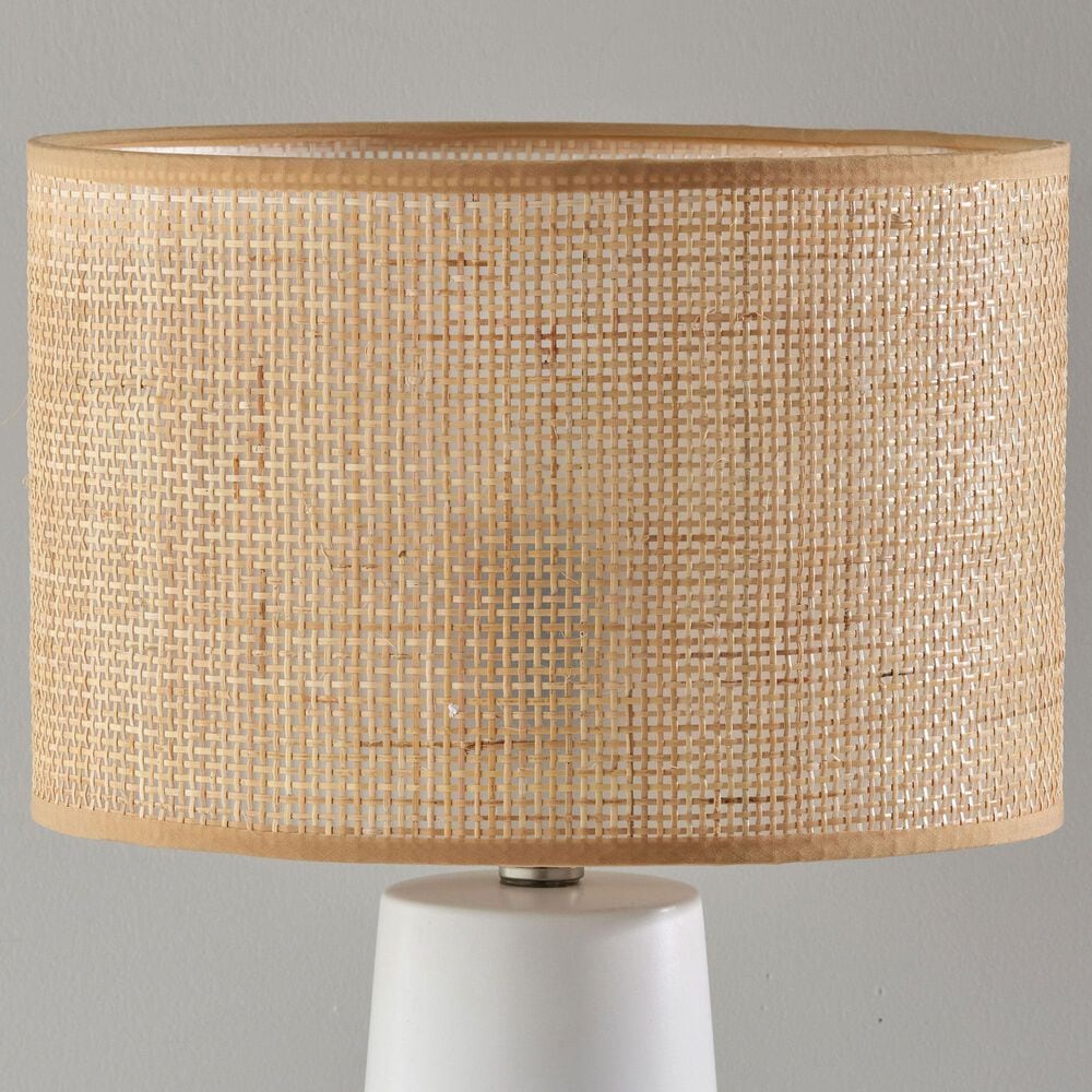 Adesso Sheffield Table Lamp in White, , large