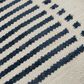 Rizzy Home 14" x 20" Striped Down Filled Lumbar Pillow in Natural and Blue, , large
