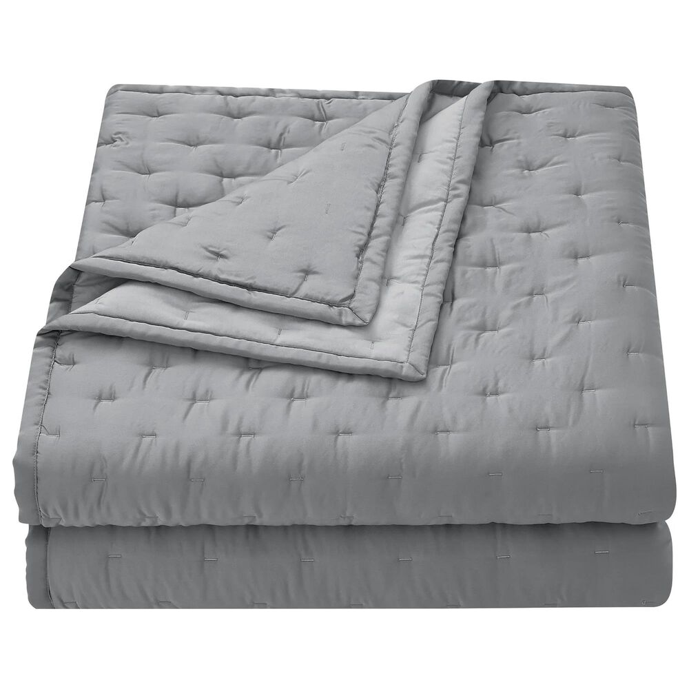 HiEnd Accents Lyocell King Quilt in Gray, , large