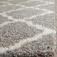 Safavieh Dallas Shag SGD257G-10 10" x 14" Grey/Ivory Area Rug, , large
