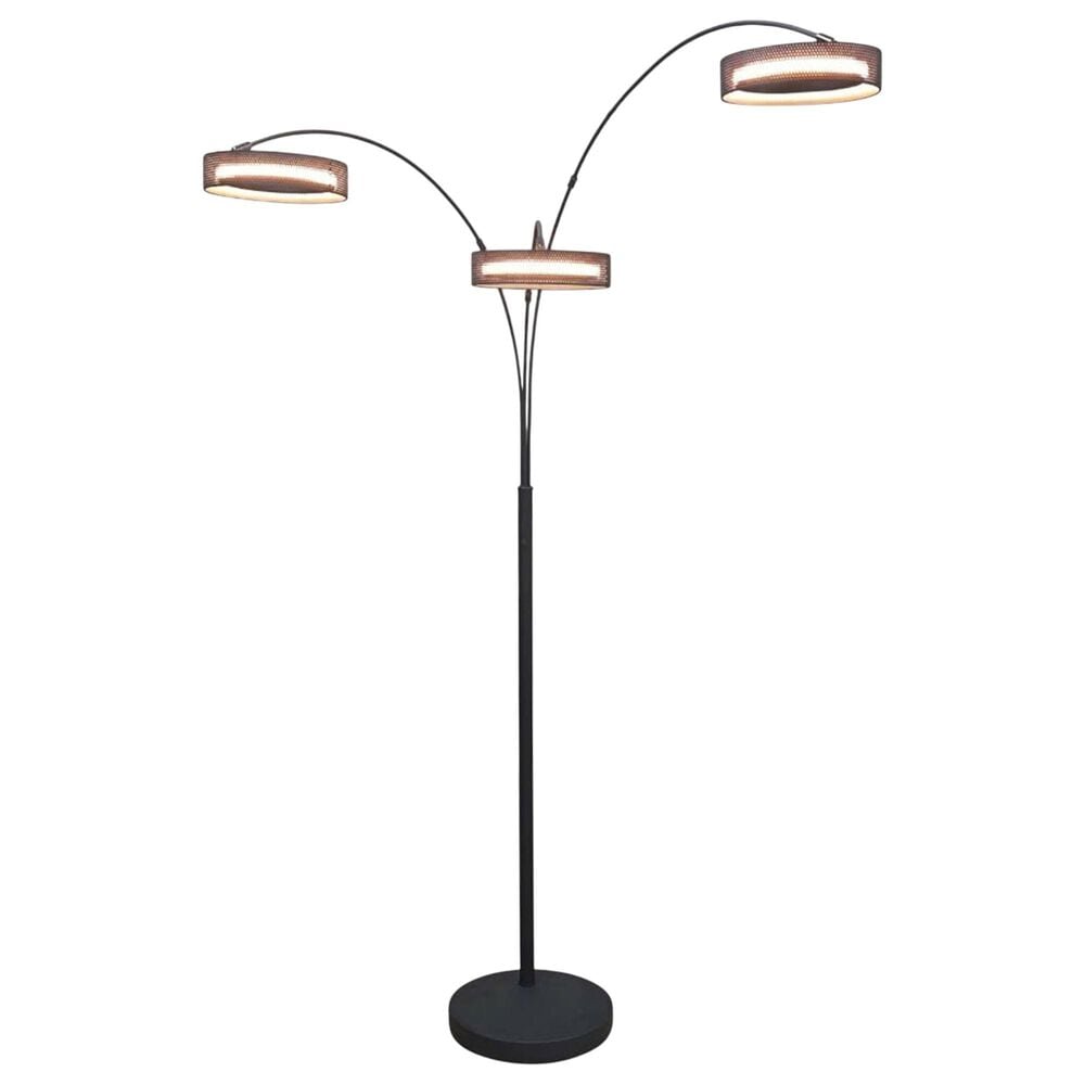 Lite Source Lelia LED Arch Floor Lamp in Black, , large