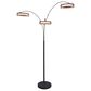 Lite Source Lelia LED Arch Floor Lamp in Black, , large