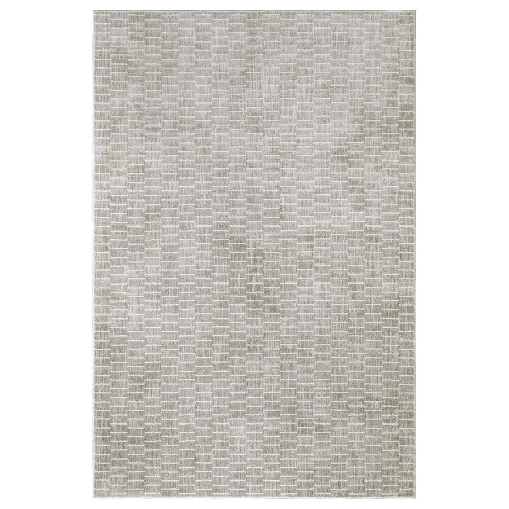 Oriental Weavers Oliver OLV01 Grey and Beige 7"10" x 10"10" Area Rug, , large