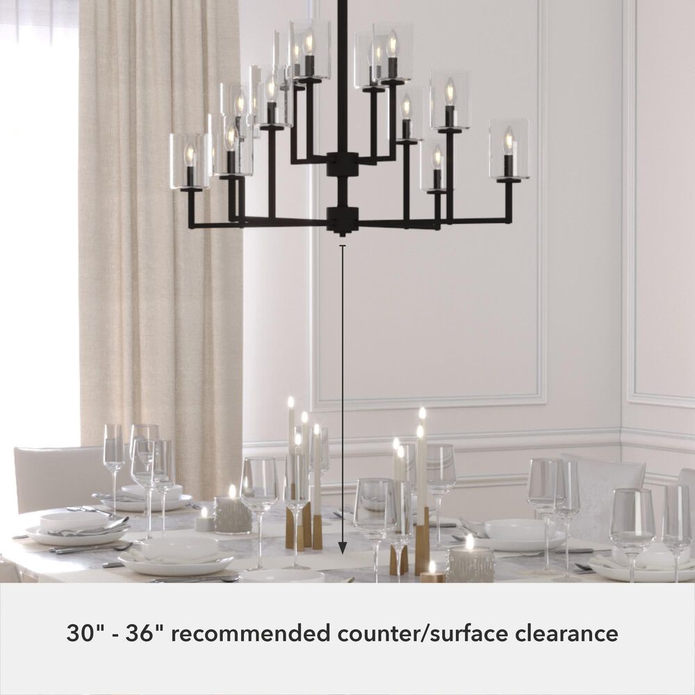 Hunter Kerrison 12-Light Chandelier in Natural Iron, , large